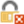 Lock with red cross icon